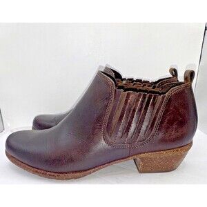 Clarks Artisan Wilrose Jade Ankle Boots 21621 Brown Leather Booties - Womens 7M